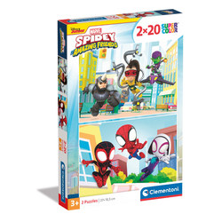 Clementoni 2 in 1 Puzzle Spidey And His Amazing Friends 2x20 4 in 1 - Clementoni