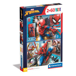 Clementoni 2 in 1 Puzzle Marvel Spider-Man spiderman 2x60 - Clementoni