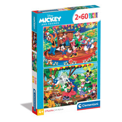 Clementoni 2 in 1 Puzzle Disney Mickey and friends 2x60 mickey and friends - Clementoni