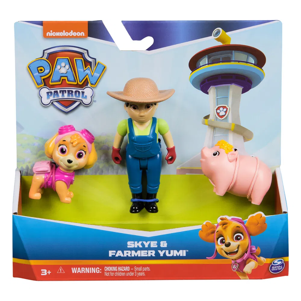 Paw Patrol Hero Pup Characters Pack Skye & farmer yumi - Paw Patrol