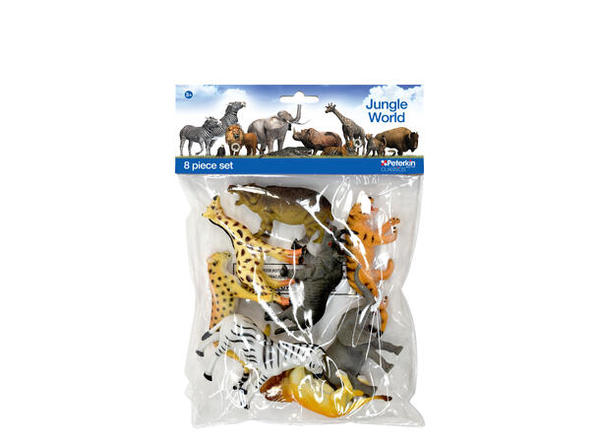 DYR I POSE - 8 STK - JUNGEL Jungel - Småvarer