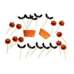 Cup Cake Kit Halloween 20 stk. cupcake kit - Halloween