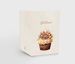 Kort m/konvolutt, Gratulerer! - Cupcake - VRPrintogDesign Cupcake - Design kort