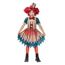 COSTUME VINTAGE CLOWN GIRL 158/164 clown girl - Karneval