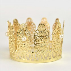 PRINCESS CROWN W PEARLS, METAL princess crown - Karneval