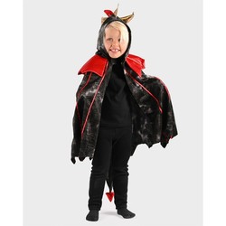 CAPE BLACK DRAGON 98-128 CL 2-8 YEARS black dragon - Karneval