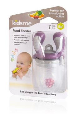 Kidsme Food Feeder 6m+ lilla/grå Lilla - Kidsme