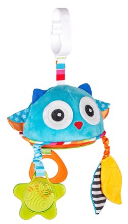 Benbat Dazzle Travel Mirror Blue Owl Blå ugle - Leiker