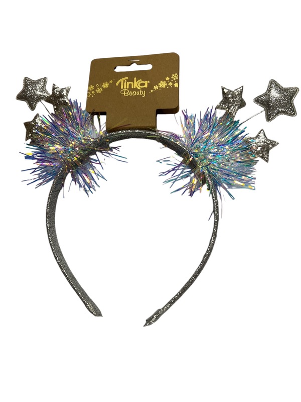 HÅRBØYLE M/STJERNER TINKA BEAUTY JUL Sølv - Tinka