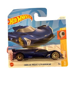 Hot Wheels 1:64 Cadillac Project gtp Hypercar 3/5 Turbo Mørk Blå - Hot Wheels