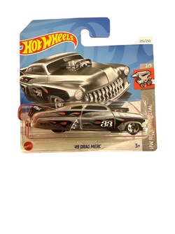 Hot Wheels 1:64 '49 Drag Merc 2/5 Rolling Metal Sølv - Hot Wheels