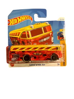 Hot Wheels 1:64 Surfin' School Bus 4/5 HW Xtreme Sports Rød/gul - Hot Wheels