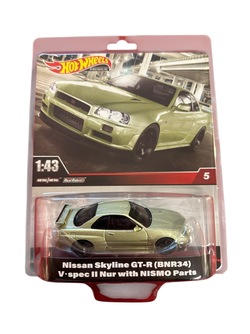 Hot Wheels Premium 1:43 Nissan Skyline GT-R (BNR34) nr 5 Nissan Skyline gt-r - Hot Wheels