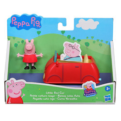 Peppa Gris - Figur og kjøretøy Rød Bil  -  Peppa Gris 