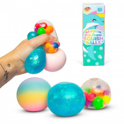 Scrunchems Dolphin 3pk Diddy Squish Balls 3pkn knipeball, delfin/regnbue - Småvarer