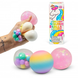 Scrunchems Unicorn 3pk Diddy Squish Balls 3pkn knipeball, unicorn - Småvarer