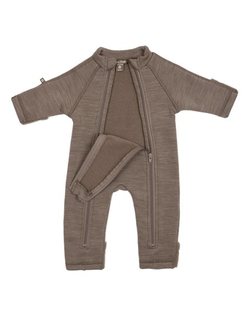 SmallStuff - jumpsuit wool w. 2 zip  narture - Smallstuff