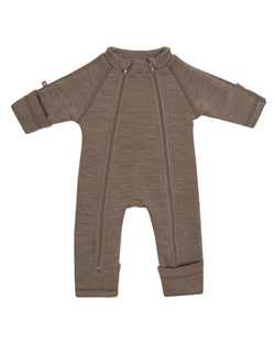 SmallStuff - jumpsuit wool w. 2 zip  narture - Smallstuff