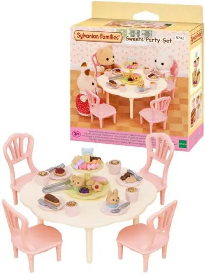 Sylvanian Families Møbler - Kaffe og kake-bord kaffe og kake - Sylvanian families