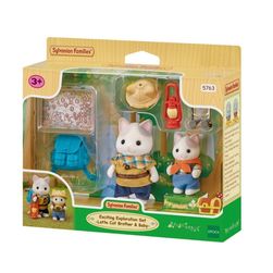 Sylvanian Families Latte Cat Bror & Baby Utforskingssett utforskingsett - Sylvanian families