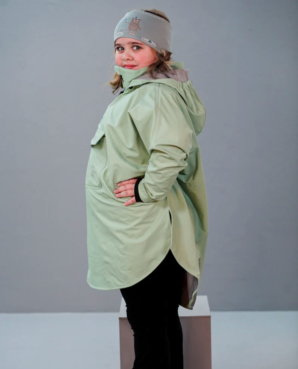 Kattnakken Regnponcho Barn og Junior Jane Pistasj - Salg