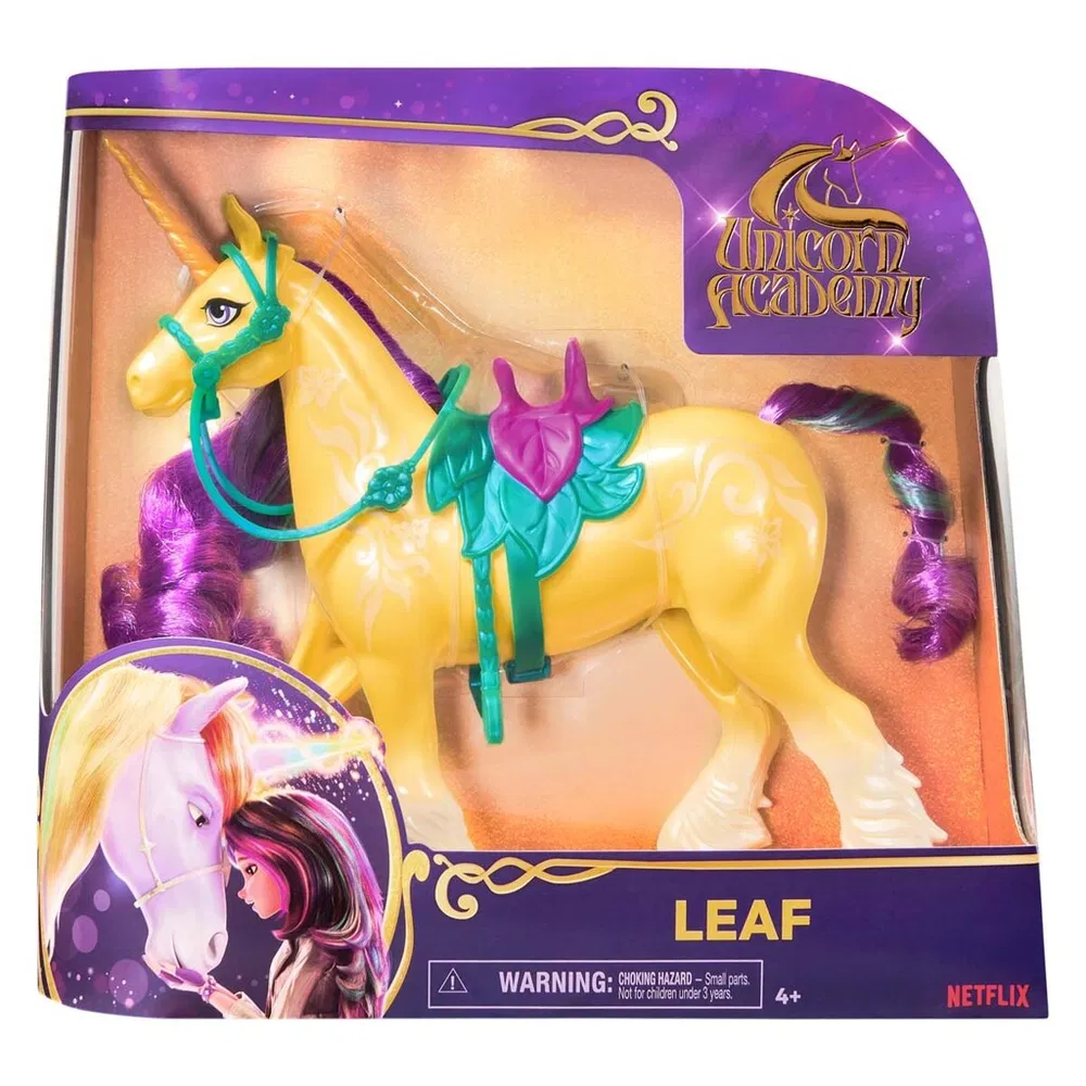 Unicorn Academy Enhjørning 28 cm  LEAF - Leiker