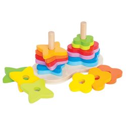 Hape Dobbel Regnbue Stable Sett Regnbue  - Hape Toys