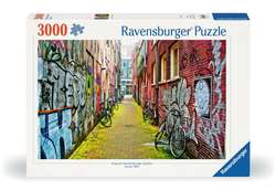 Ravensburger puslespill 3000 Street art in Amsterdam 3000 biter - Ravensburger