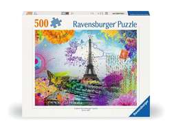 Ravensburger puslespill 500 Postcards from Paris 500 biter - Ravensburger