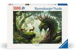 Ravensburger puslespill 3000 The forest dragon awake 3000 biter - Ravensburger