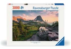 Ravensburger puslespill 3000 Alpine Goat with Baby 3000 biter - Ravensburger