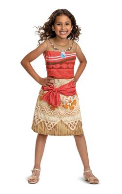 Kostyme Disney Princess Dress Vaiana M (7-8) vaiana str 7-8 - Kostymer