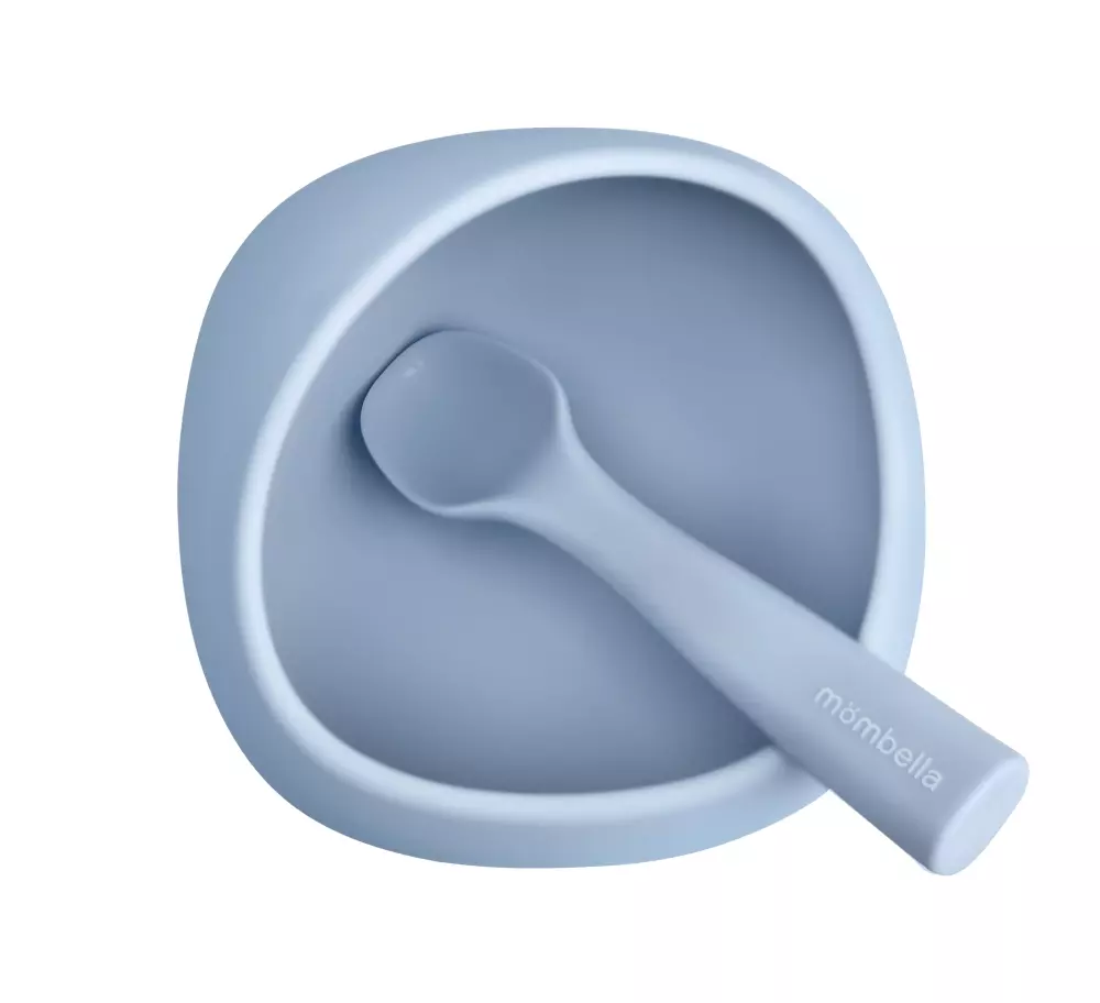 MOMBELLA SKÅL MED SUGEKOPP - LYS BLÅ Lys blå - Mömbella
