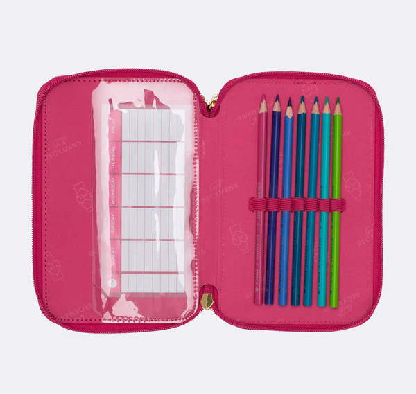 Beckmann Trelags pennal med innhold, Cherry Cherry - Beckmann