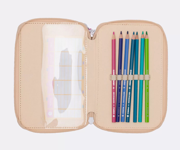 Beckmann Trelags pennal med innhold, Yellow Heart Yellow Heart - Beckmann