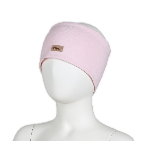 Kivat pannebånd 703-15 lys rosa med kivat logo 703-15 - Kivat