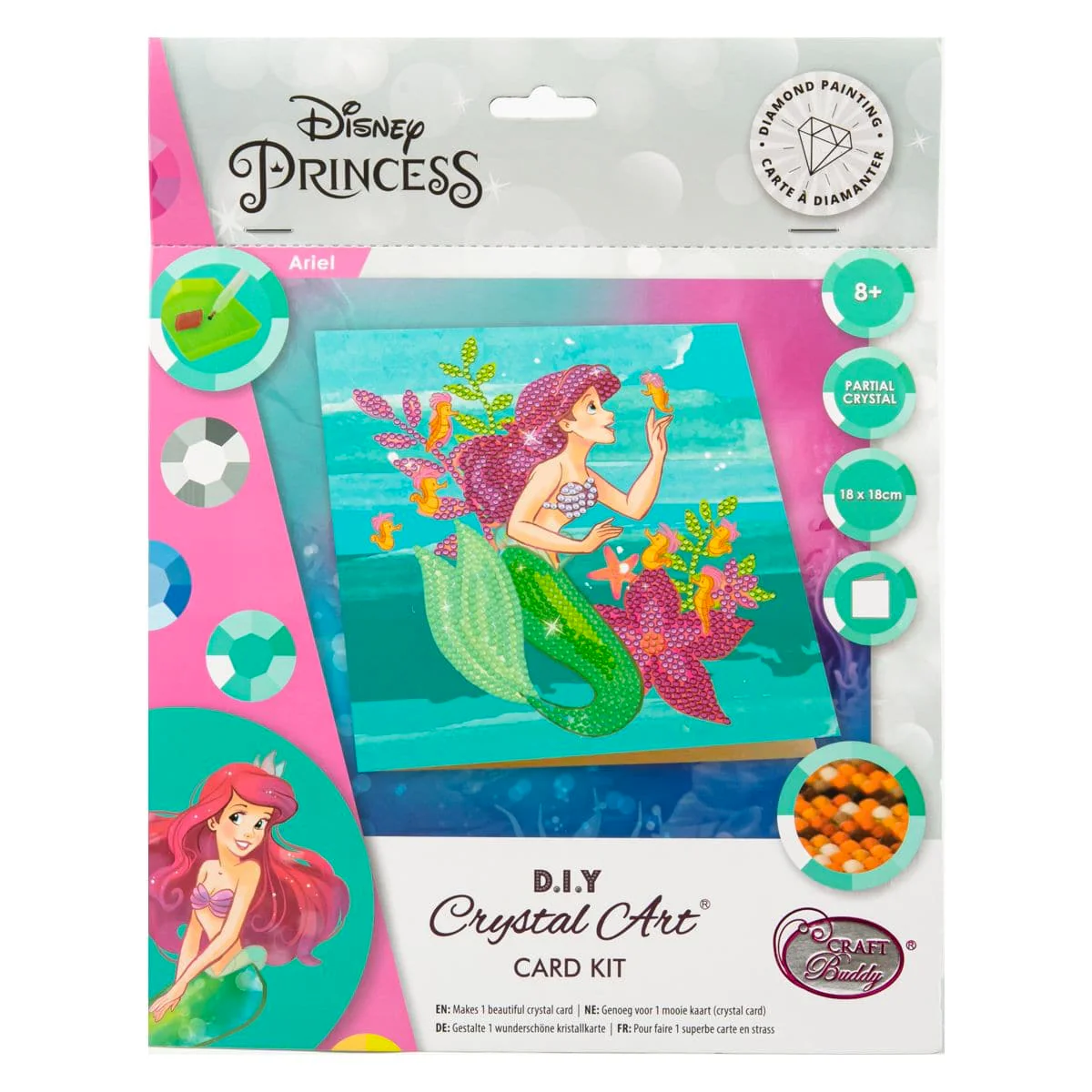 Crystal Art Ariel  - diamantperling kort Ariel - Hobby