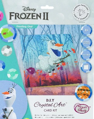 Crystal Art Olaf (Frozen) - diamantperling kort Olaf - Hobby