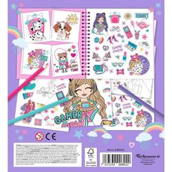 AKTIVITETSBOK FRIENDS, FUN AND FASHION 20,5X22CM TINKA AKTIVITETSBOK FRIENDS LILLA - Tinka