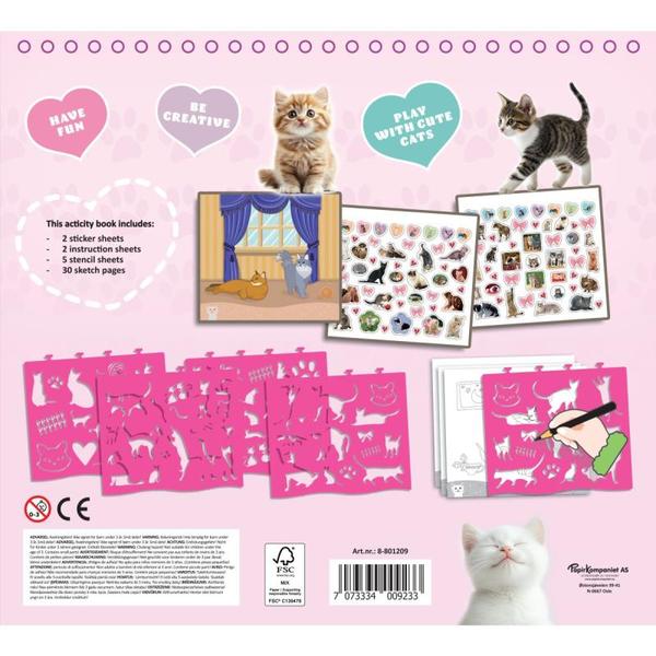 AKTIVITETSBOK CATS 26X24,5CM TINKA AKTIVITETSBOK CATS - Tinka