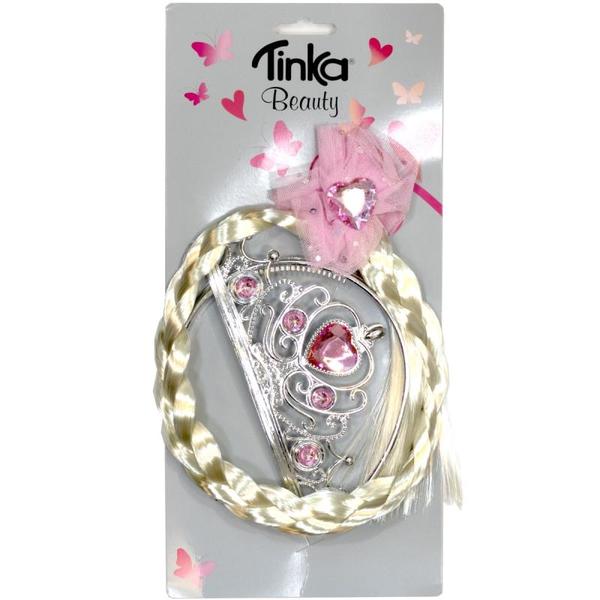 PRINSESSESETT TIARA, FLETTE ROSA TINKA BEAUTY TIARA, FLETTE ROSA - Tinka
