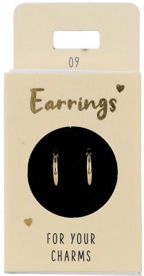 Express Yourself Øreringer til anheng (Nickel free tested) - Round Gold Round Gold - Depesche