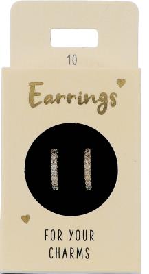 Express Yourself Øreringer til anheng (Nickel free tested) - Round Gold and White Round Gold and White - Depesche