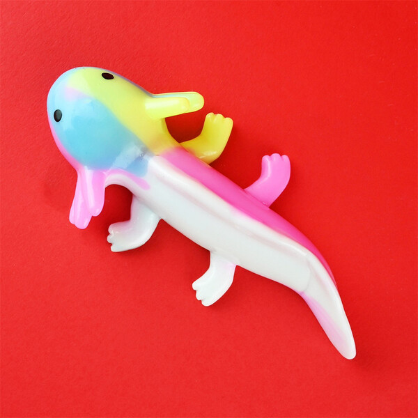 SMOOSH SQUISHY AXOLOTL 48g 13,5cm Fargerik - Fidget Toys