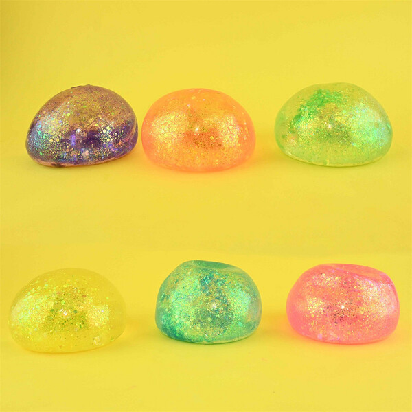 SQUEEZE SUGAR BALL GLITTER Assorterte farger - Fidget Toys