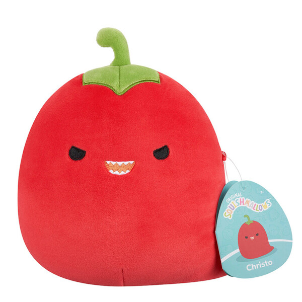 Squishmallows 19 cm Christo the Chili Pepper Rød - Squishmallows