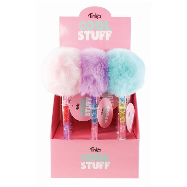 PENN FLUFFY POM POM TINKA COOL STUFF Turkis,Rosa,Lilla - Tinka