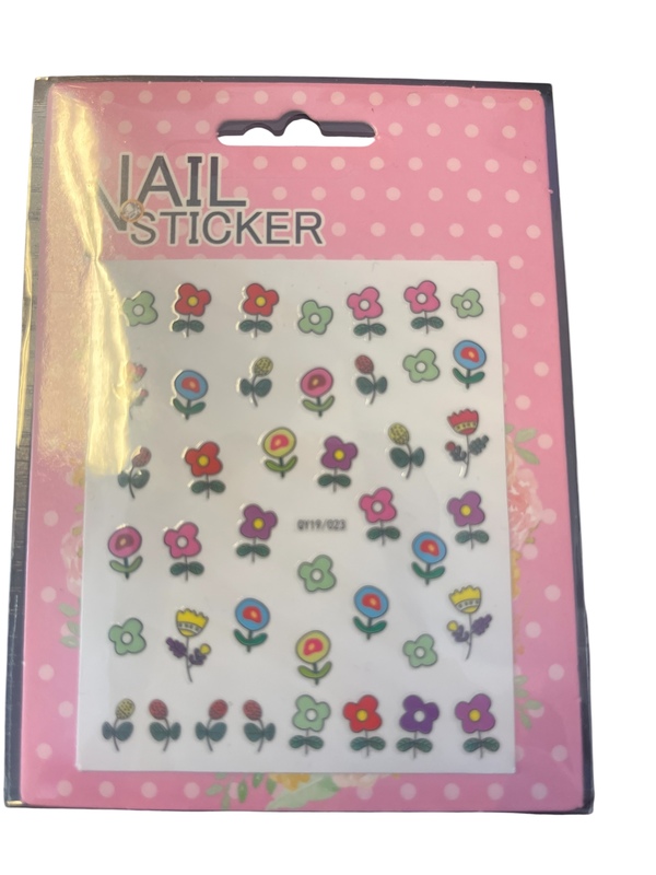 Nail Sticker Blomster med Stilk - Sminke