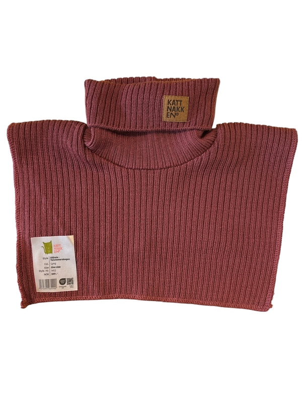 Kattnakken Hals Merinoull barn Lyng - Kattnakken