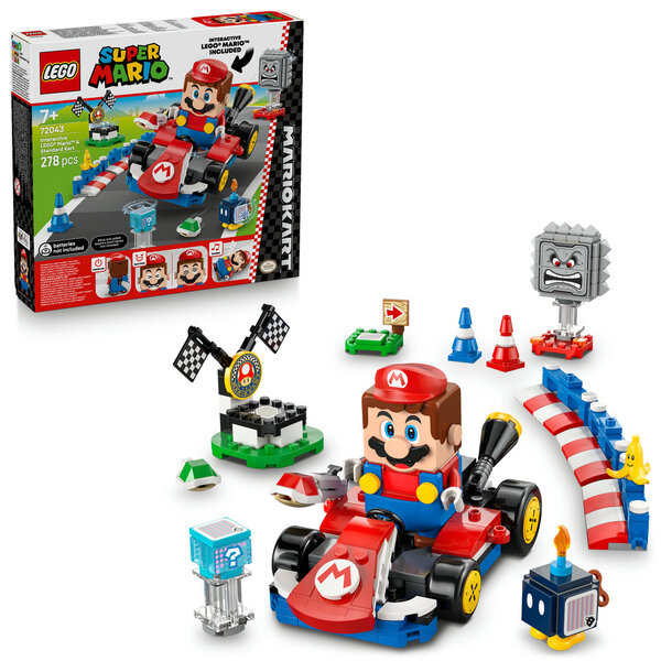 LEGO 72043 Mario Kart™ – interaktiv LEGO® Mario™ og Standard Kart 72043 - Salg